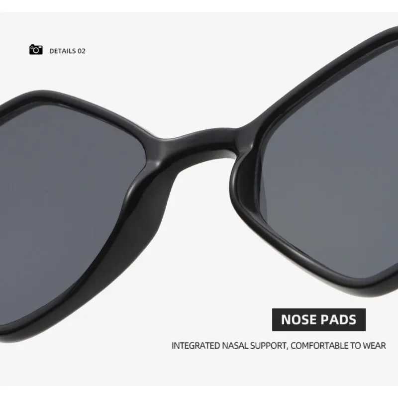 Fashion Rhombus Leopard Sunglasses Women Retro Black Glasses Men Brand Designer Eyewear UV400 Shades Oculos