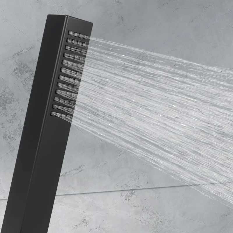 Square Handheld Shower Single Function Universal Watersaving Sprinkler High Pressure Shower Sprayer for Bathro Y251103