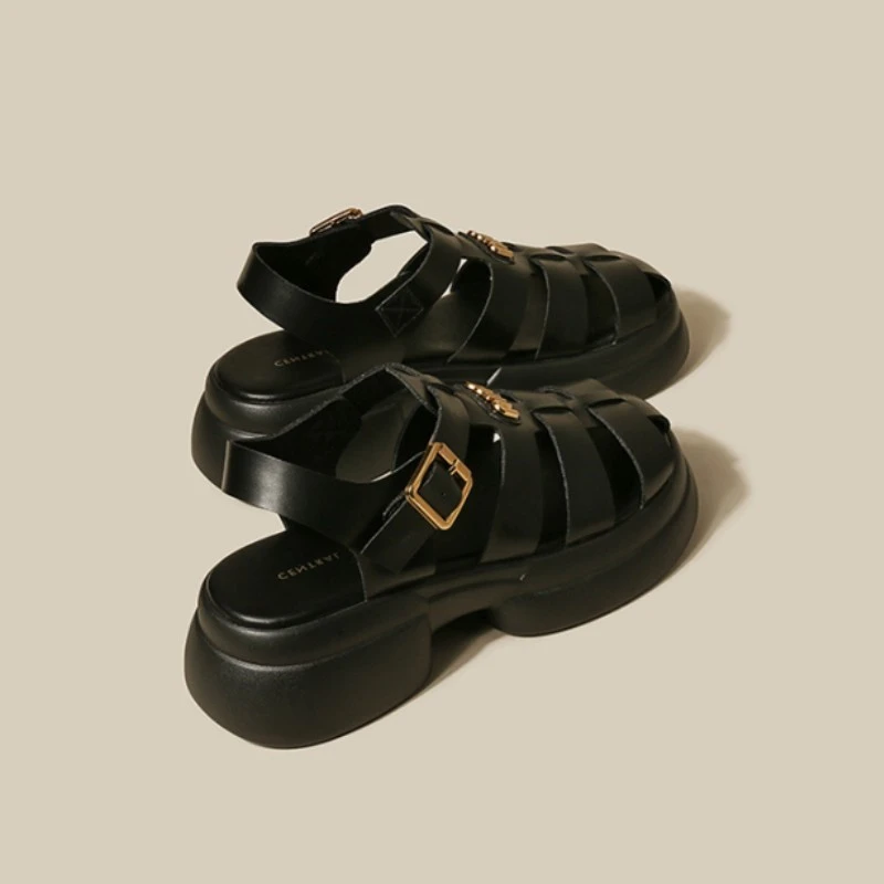 New Summer 2024 Fashion, Comfortable and Platform Thick-soled British Style Casual Women's Shoes Fashion,