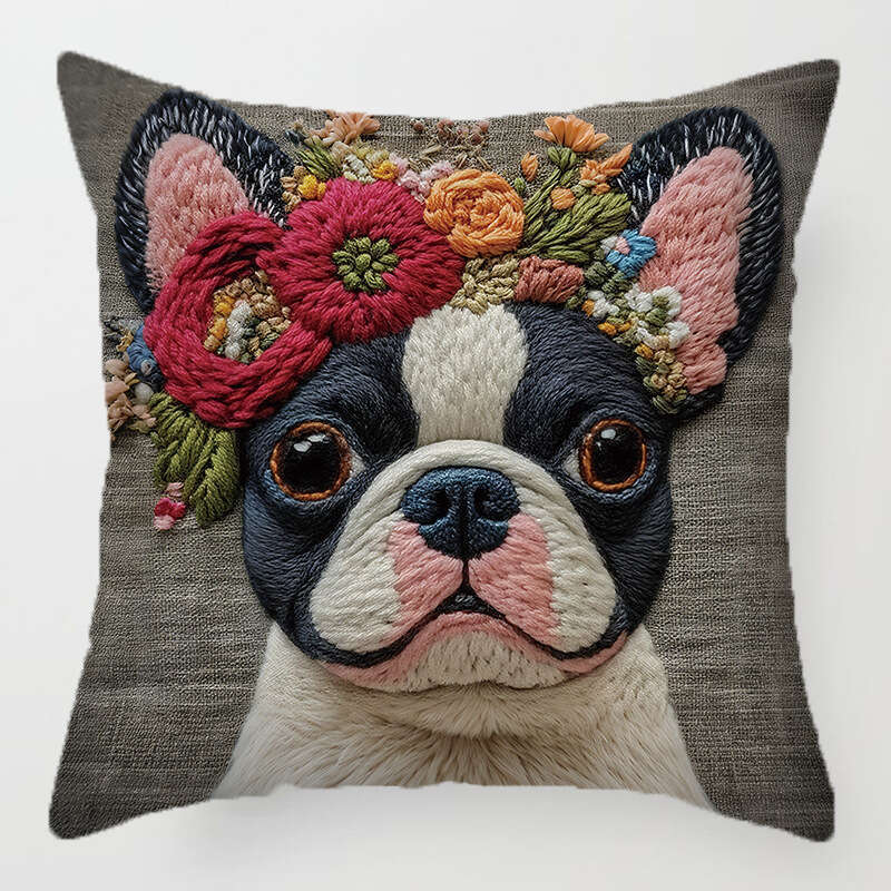 New Retro Elephant Imitation Embroidery Pillowcase Bohemian Style Sofa Printed Cushion