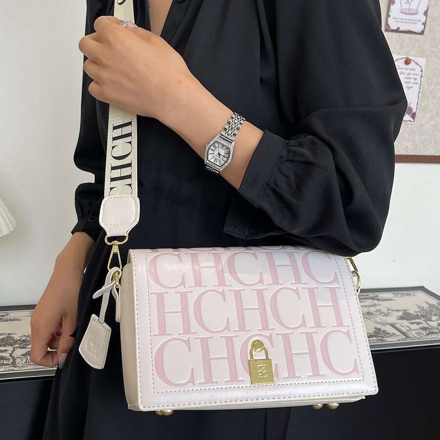 Women's Bags Embossed new crossbody high-end embossed large capacity small square bag, women's CH shoulder bag