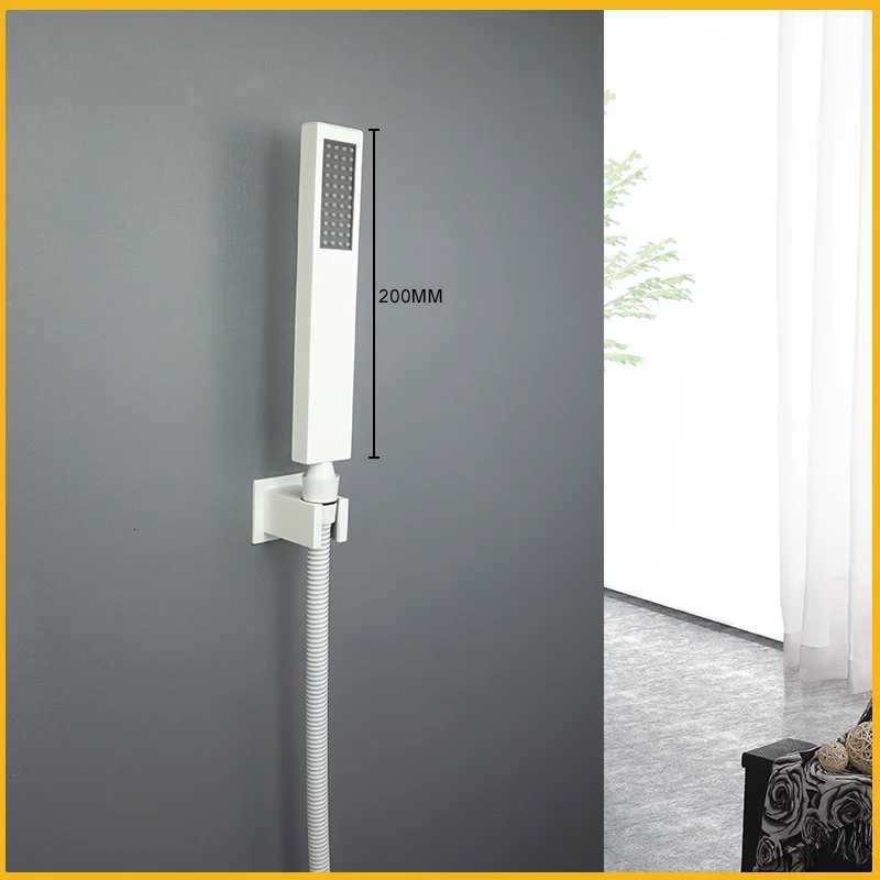 Brass Handheld Shower Bed Rose Gold Hand Shower Sprayer Chre Bath Sprinkler Grey Black Glossy Gold Handshower White Y251103