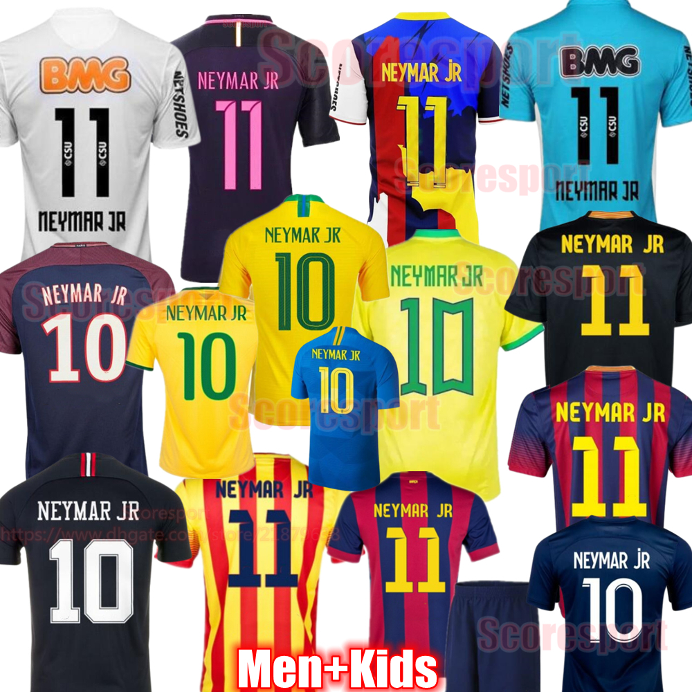 NEYMAR Soccer Jersey 11 12 13 14 15 Final Vintage Football Shirts 16 17 jr paris 18 19 20 21 22 23 Retrio shirt 3XL 2025 Mixed Club Sport Top kids Retro Long sleeve Kit