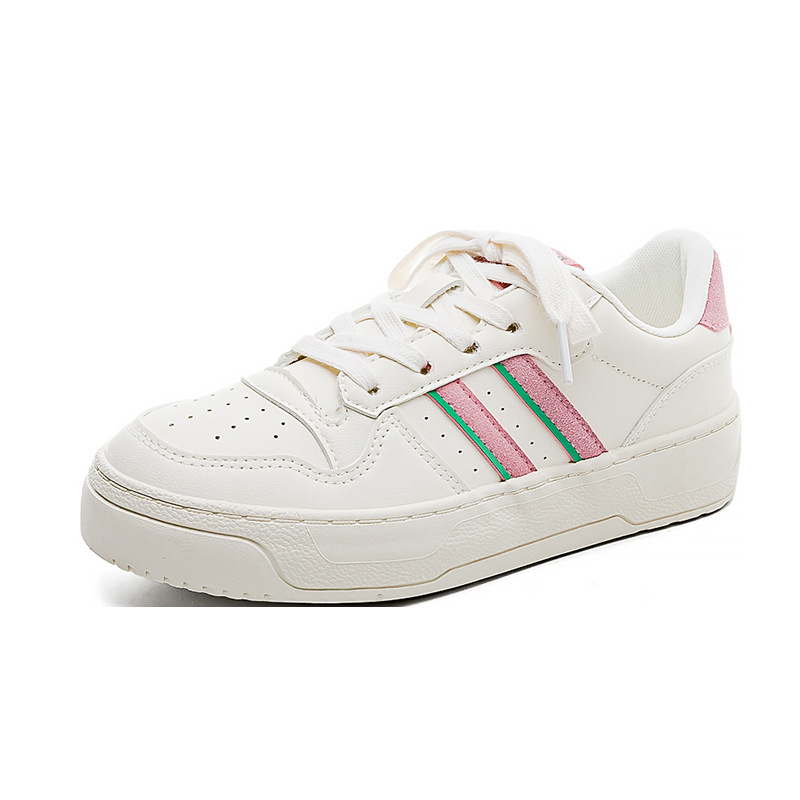 designer shoes new style casual and versatile small white shoes for women girls' Hong Kong style sports sneakers with niche design flat sole brea