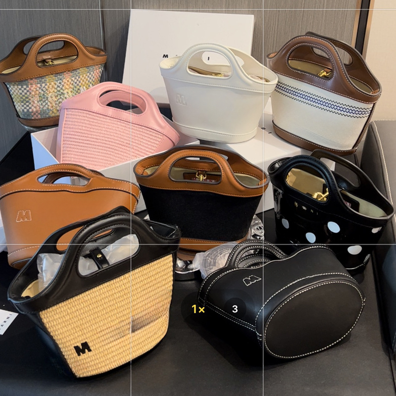 Designer Bags Mini Basket Straw Bag Summer Small Bag Lafite Grass Handheld Shoulder Bags Cross Shoulder Women's Bag 278-1
