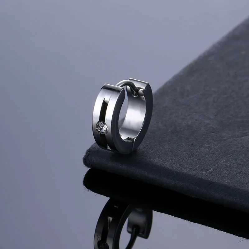 Hot Sale Fashion Stainless Steel Earrings Korean Simple Geometric Earring For Trend Women Men Jewelry C251103
