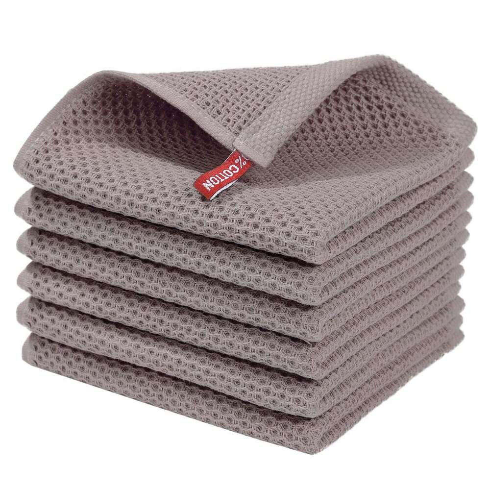 Waffle 34*34 Soft Convenient Kitchen Towel Color Absorbent