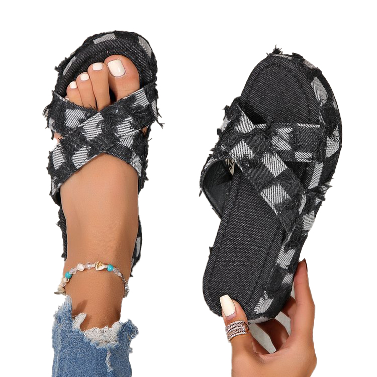 free shipping designer sandals women womens slippers black blue denim indoor outdoor casual shoe trainers slipper fashion