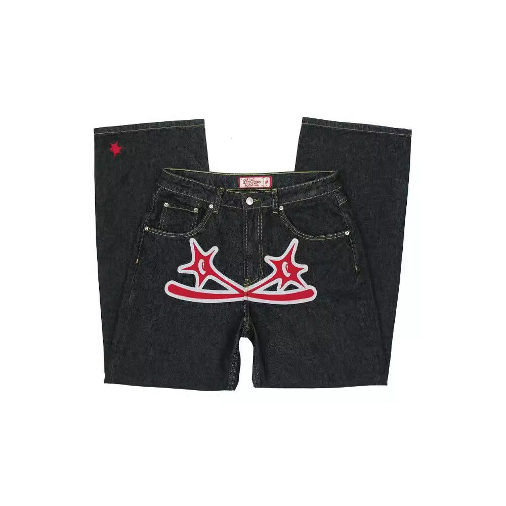 Mens Jeans Designer Jeans For Men Jeans summer hip-hop fashion brand men's jeans, street casual straight leg pants printed jeans