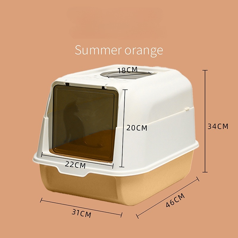Stainless Steel Cat Litter Box - Extra Large 3-in-1 Detachable Design, Odor-Free, 81L Capacity, Non-Stick, Scratch-Resistant, Rust-Free