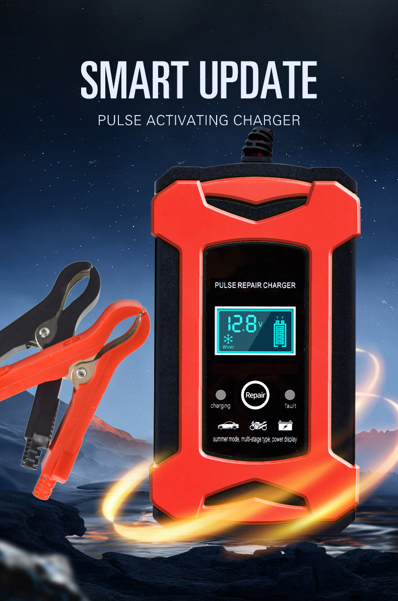 12V 6A Car Battery Charger - Portable Power Solution for Automobiles