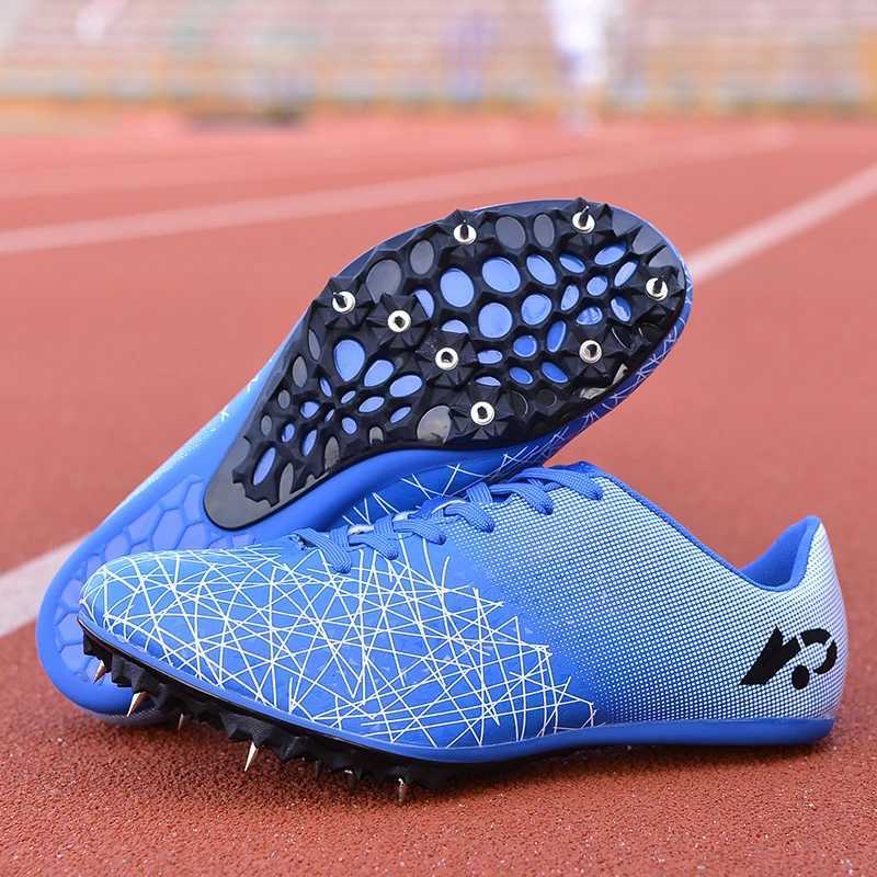 New Men Woman Track Field Shoes with Spikes Professional Student Athletes Running Tracking Training Long Jump Spikes ShoesC250403