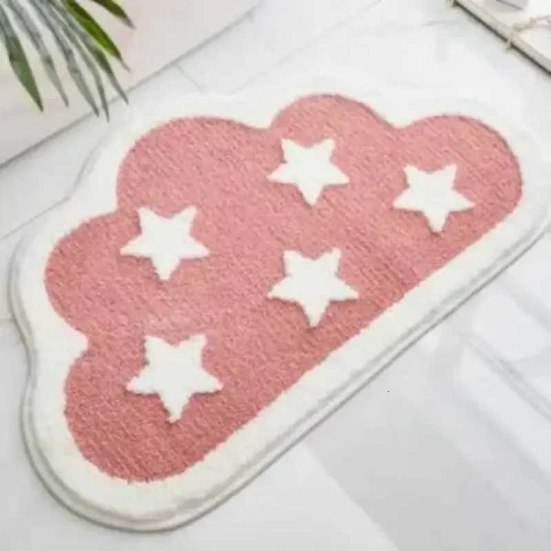 Small fresh fruit imitation cashmere toilet absorbent mat Bathroom toilet household carpet bedroom bedside foot mat C251103
