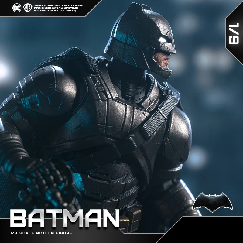 Fondjoy DC Comics Batman BvS Heavy Armor 1/9 Action Figure Wholesale - Movie-Accurate Collectible Model Kit with Interchangeable Heads, Bulk Stock for