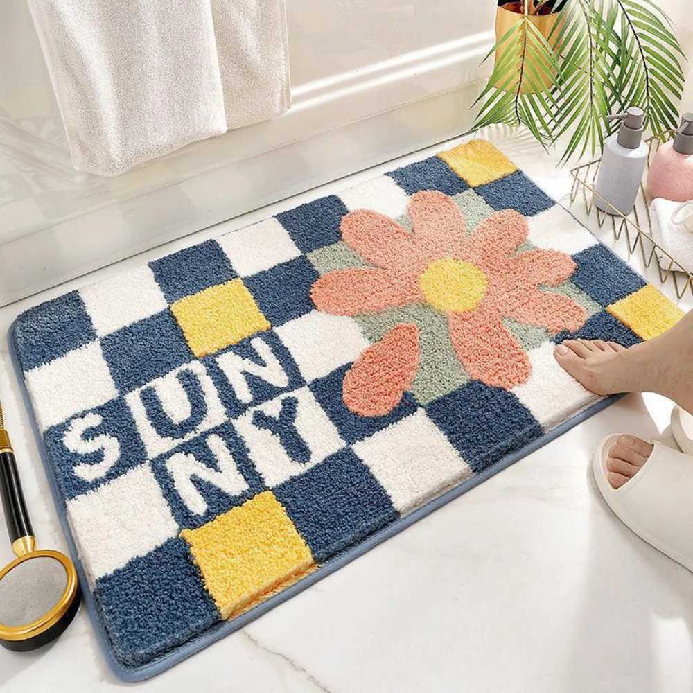 VIKAMA Window Mat Light Breathable Comfortable Soft Door Mat Porch Mat Imitation Cashmere Floor Mat Kitchen Mat C251103