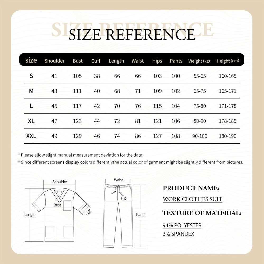 Short Sleeved Spa Uniform Women Hospital Nursing Uniform Multicolor Stretch Fabric Pet Clinic Vet Work Clothes Nurse Accessories J251103