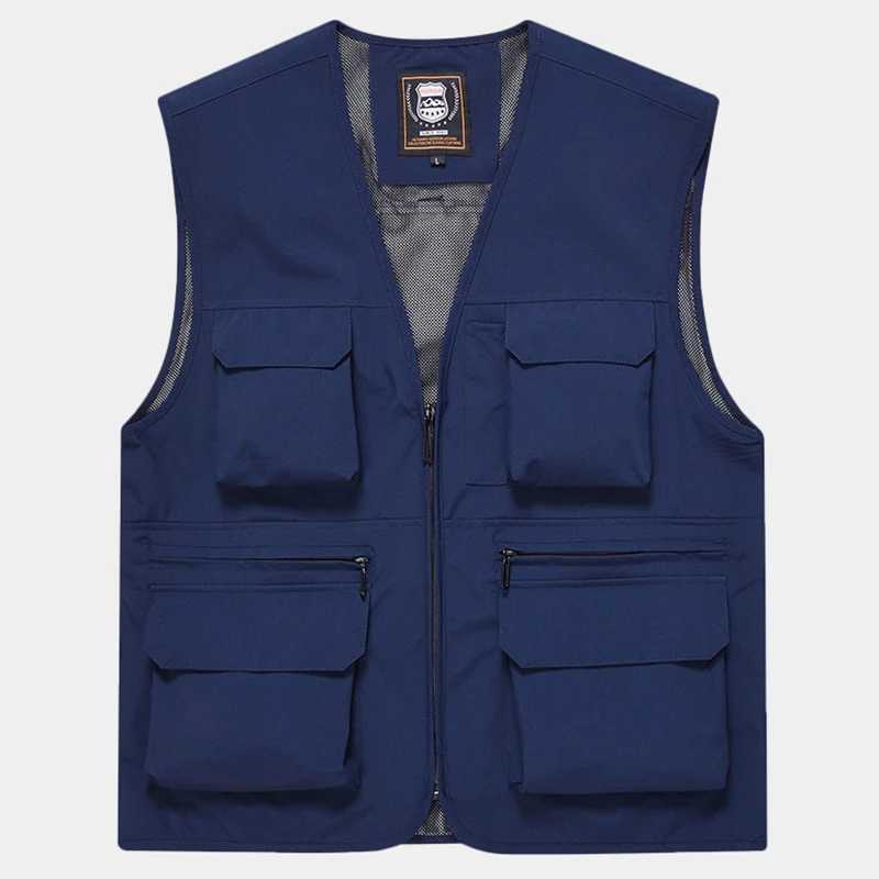 New Arrive Quality Fishing Vest Summer Outdoor Quick-drying Mesh Multi-Pocket Plus Size Cargo Waistcoat Camping Photography Vest X250403