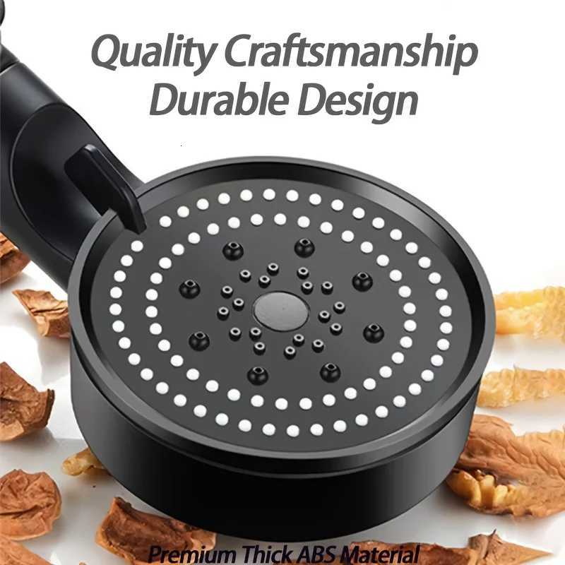 5 Spray Modes Shower Adjustable Spray Shower with Filter Black High Pressure Water Outlet Bathro Accessories Y251103