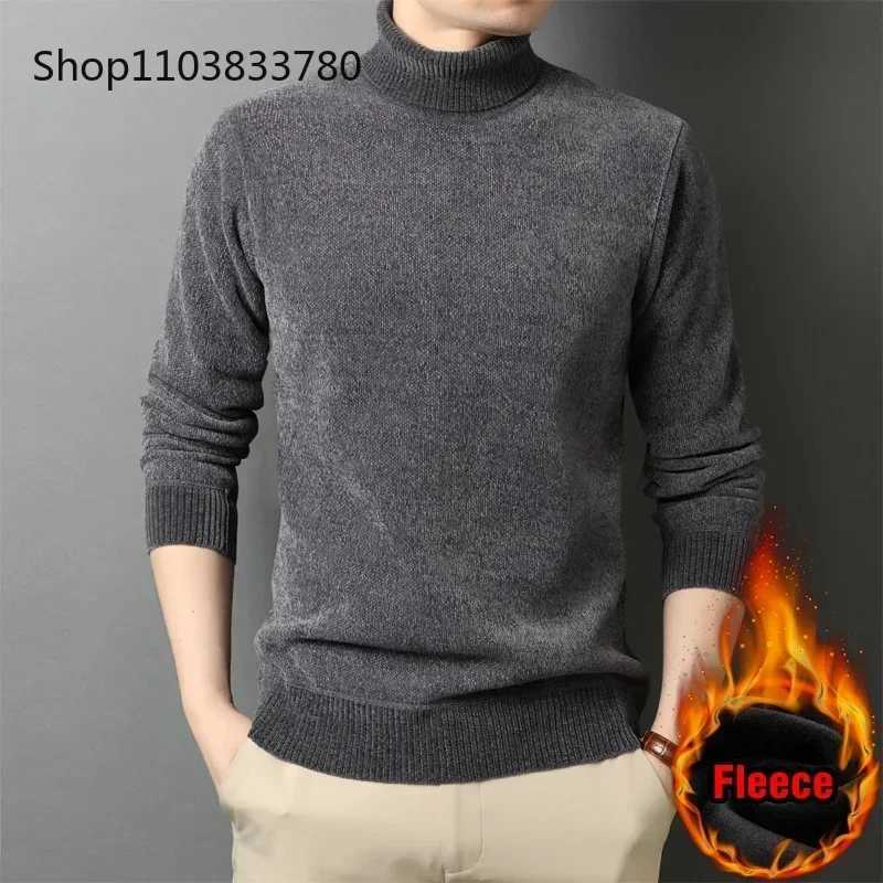 Men Turtleneck Sweater Casual Thick Mens Rollneck Knitted Sweater Warm Mens Jumper Woolen Sweater Male Outwear Knitwear 3XL 4XLT251103