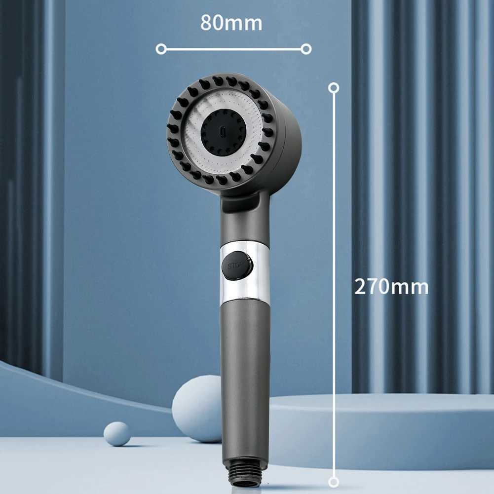 Bathro Shower Powerf Pressurization Large Flow Shower Adjustable 4 Modes Replacement Parts Bathro Accessories Y251103