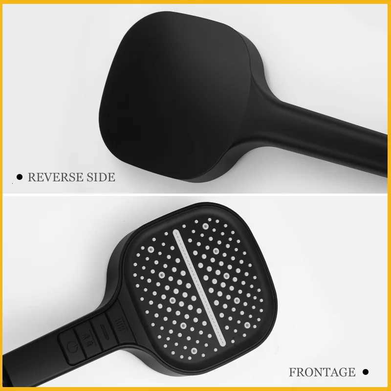 Bed Gold ABS Hand Shower iti-Function Handheld Shower for Bathro Chre Grey White Black Rose Gold Shower Replace Y251103