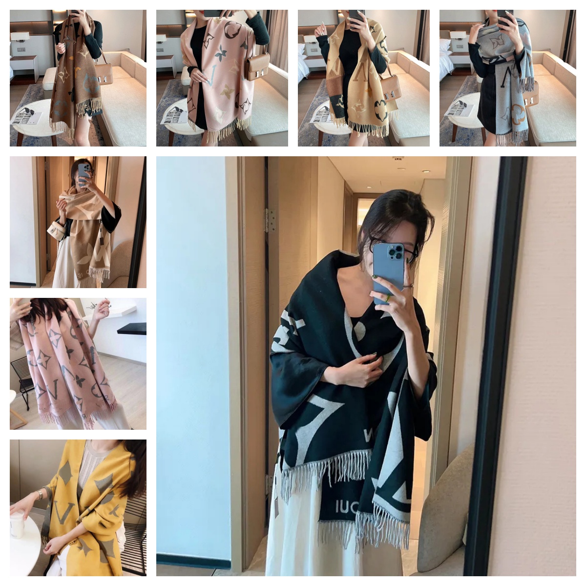 designer silk scarf New Arrived Brand Men Scarf Cashmere Winter Scarves Long Size Male Wraps Warmer Women's Printing Letter Scarves