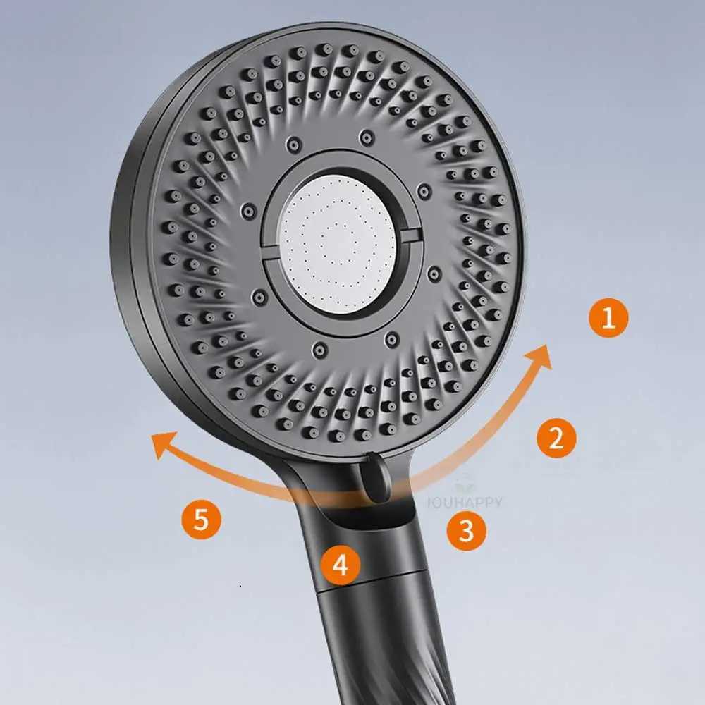 High Pressure Shower with Filter Handheld 5 Speed Water Outlet Shower Large Flow Shower for Bathro Accessories Y251103