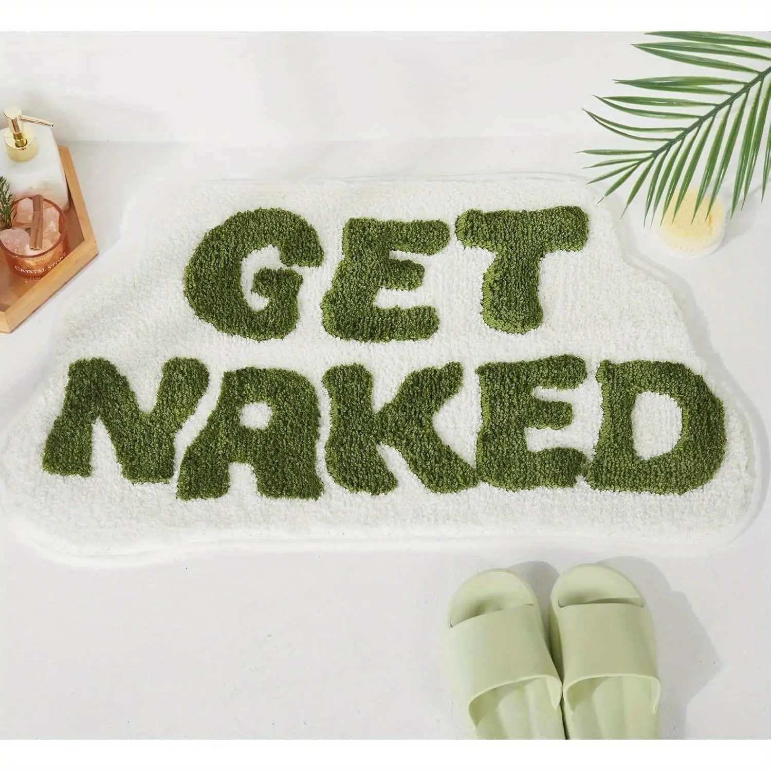 VIKAMA Creative Textured Imitation Cashmere Rug for Bathroom Entryway Easy to Clean and Stain Resistant Mat for Home Decor C251103