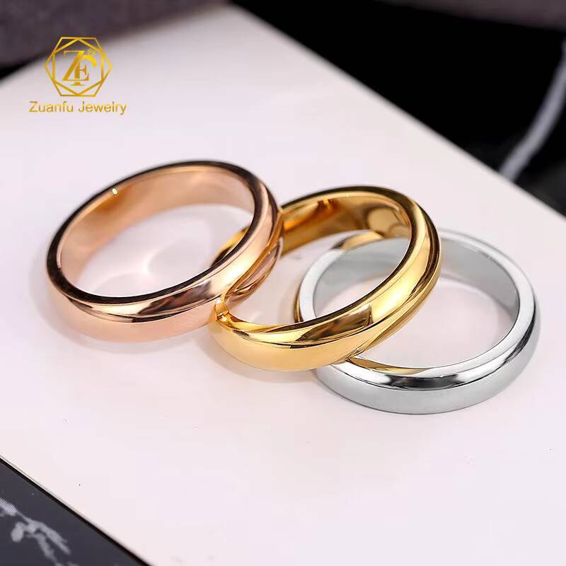 Fine Jewelry Classic14k 18k White Yellow Rose Gold Wedding Engagement Rings Couple Band