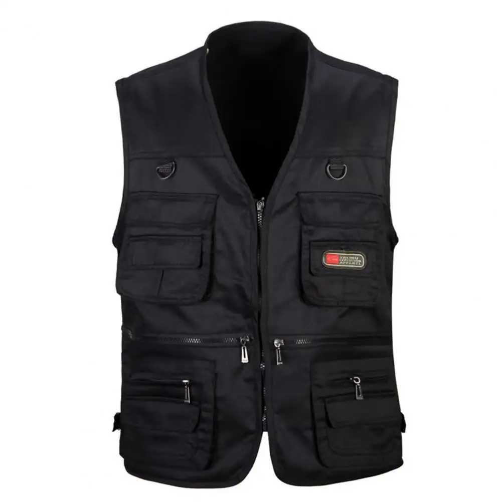 Men Vest Coat Casual Men Photographer Waistcoat Men Multi Pocket Fishing Waistcoat Sleeveless Work Jacket Climbing Vest X250403