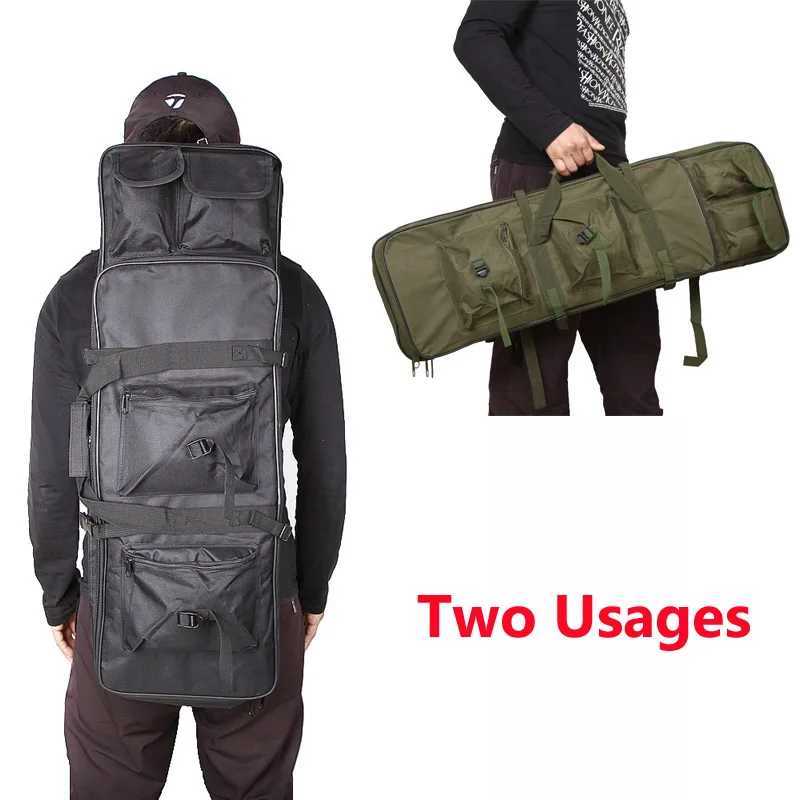 Mens Outdoor Sports Shooting Backpack Tactical Gun Bag Hunting Accessories Airsoft Sniper Rifle Gun Case Nylon Molle BagC250402