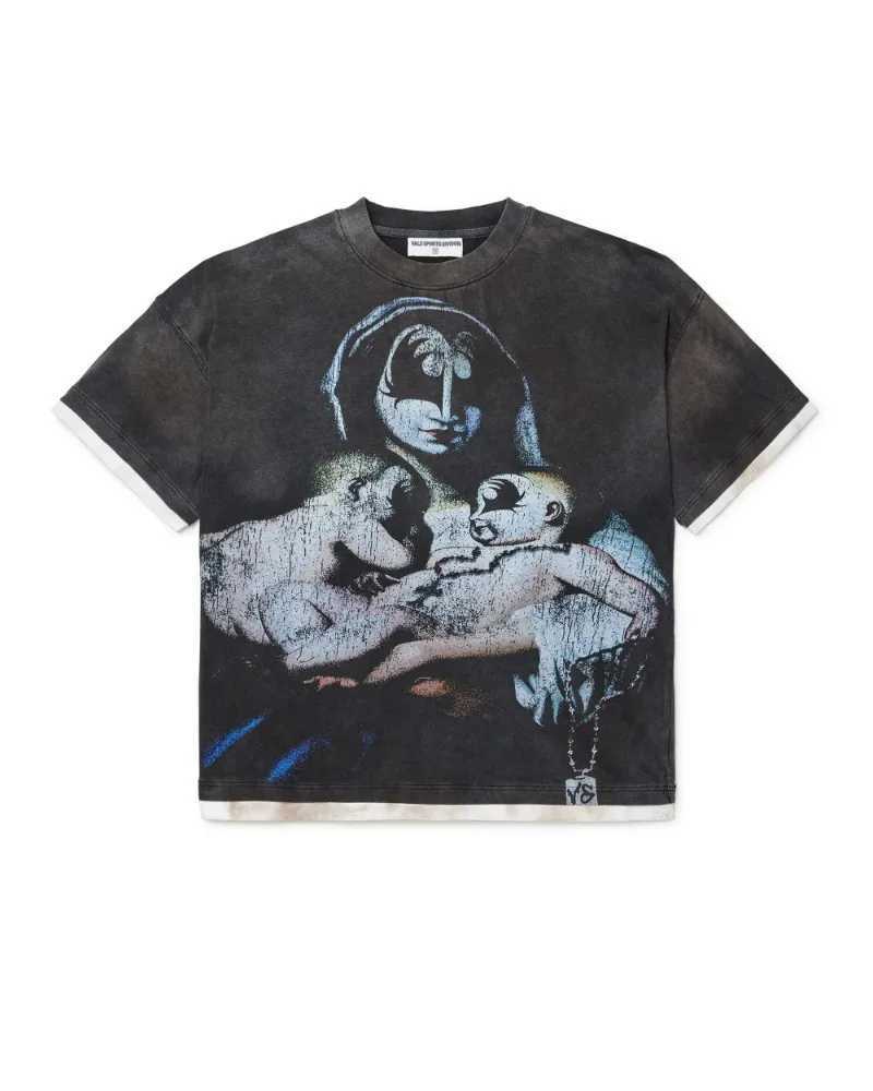 High Street Trendy Valley Streetwear Graphic Tops Mens Retro Harajuku Y2K Ultra Thin T-shirt Cotton Casual Short Sleeve W250402