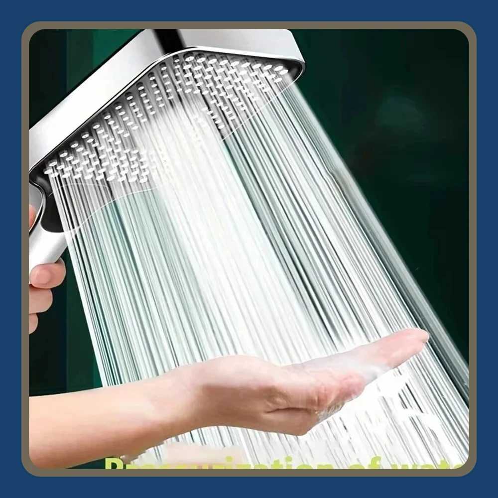 Adjustable Shower 3 Mode Rainfall Shower Large Flow Shower High Pressure Water Saving Shower Mixer Bathro Accessories Y251103qw
