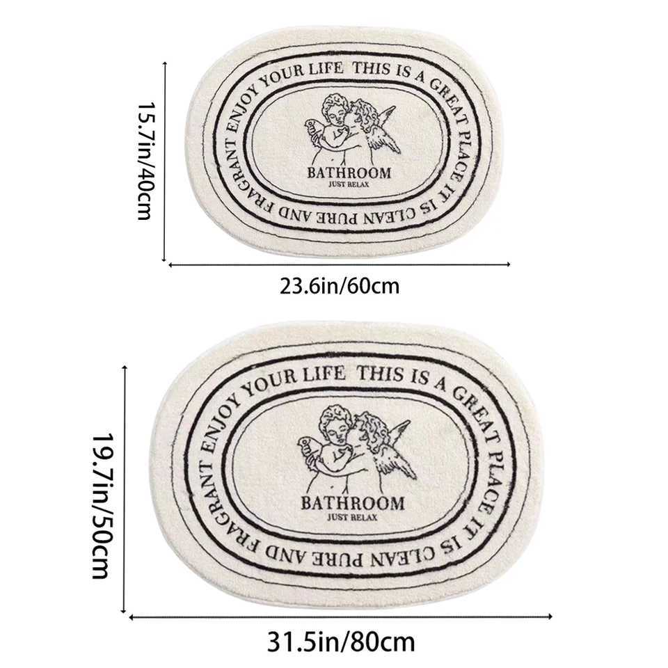 Floor mat anti-slip bath mat soft doormat angel pattern door mat C251103