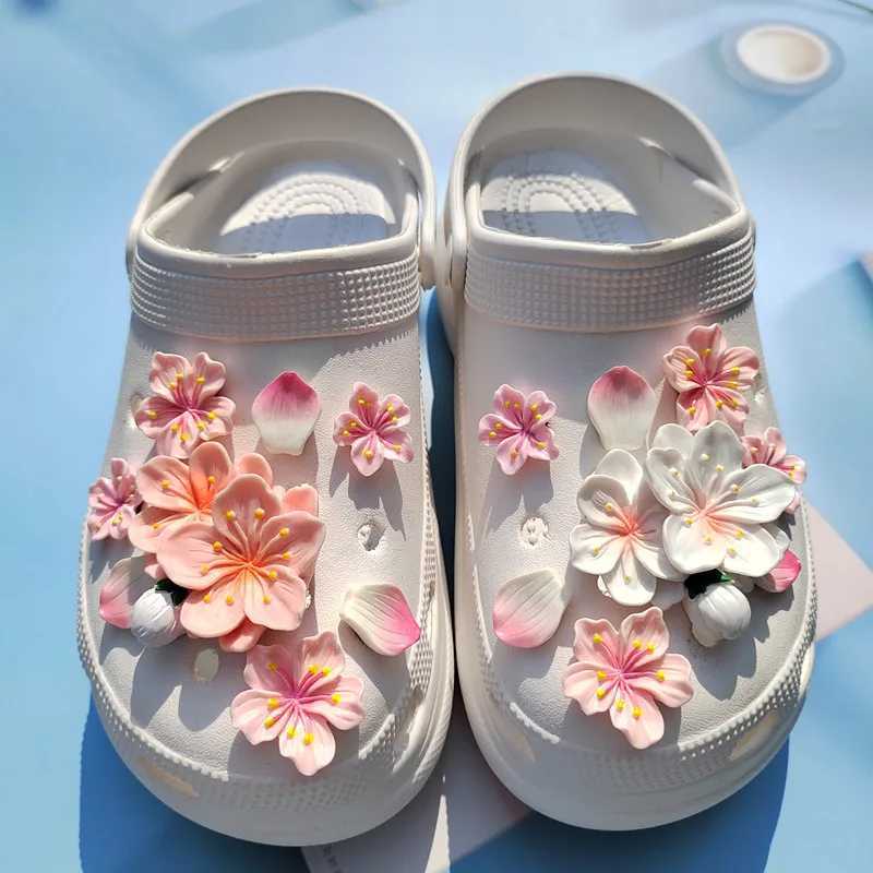 New hot Fi shoe charm creative branches and floral shoe buckles cute shoe accessories girl gift decorations Y250403