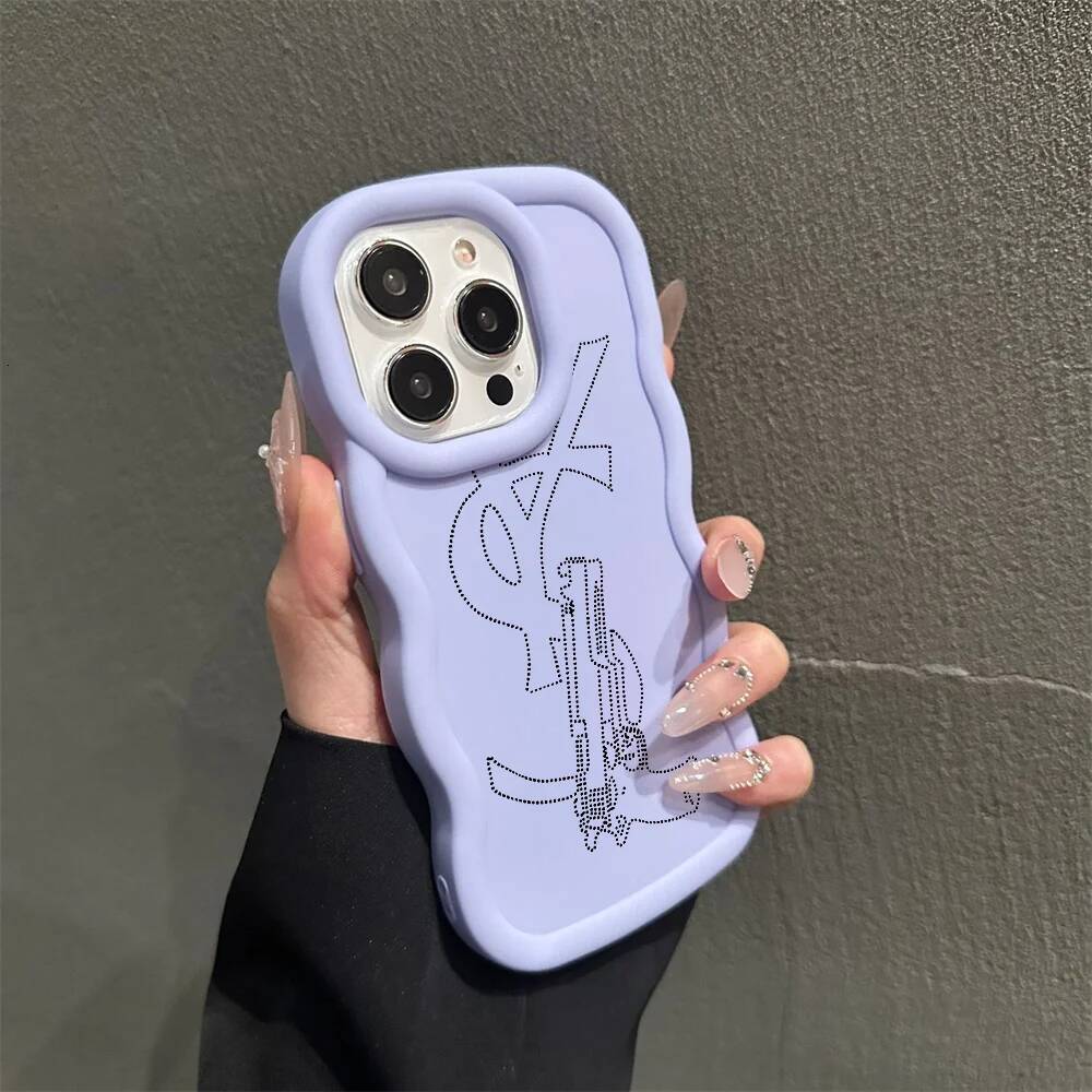 Wave Macaron Pattern Phone Cases For 16 15 14 12 11 X XR XS 7 8 Plus iPhone 13 E Pro Max A-ysls-P Logo