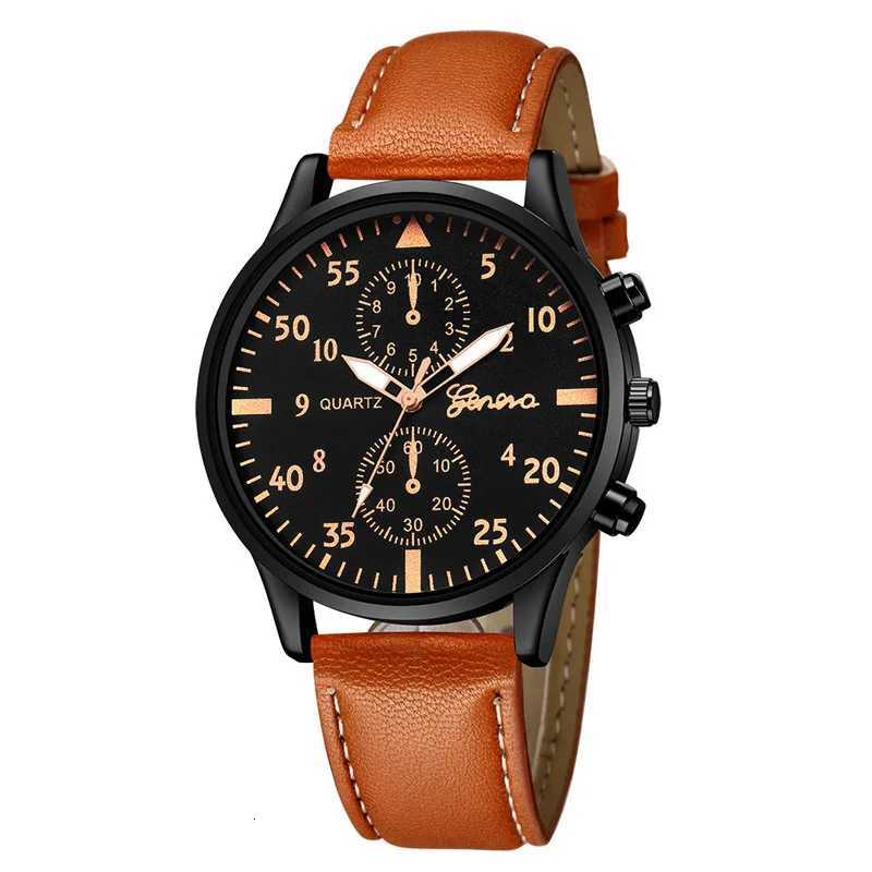 Reloj Hombre Watches for Men Business Mens Watch Luxury Leather Bracelet Quartz Wristwatch Casual Clock Gift Montres HommesW251104