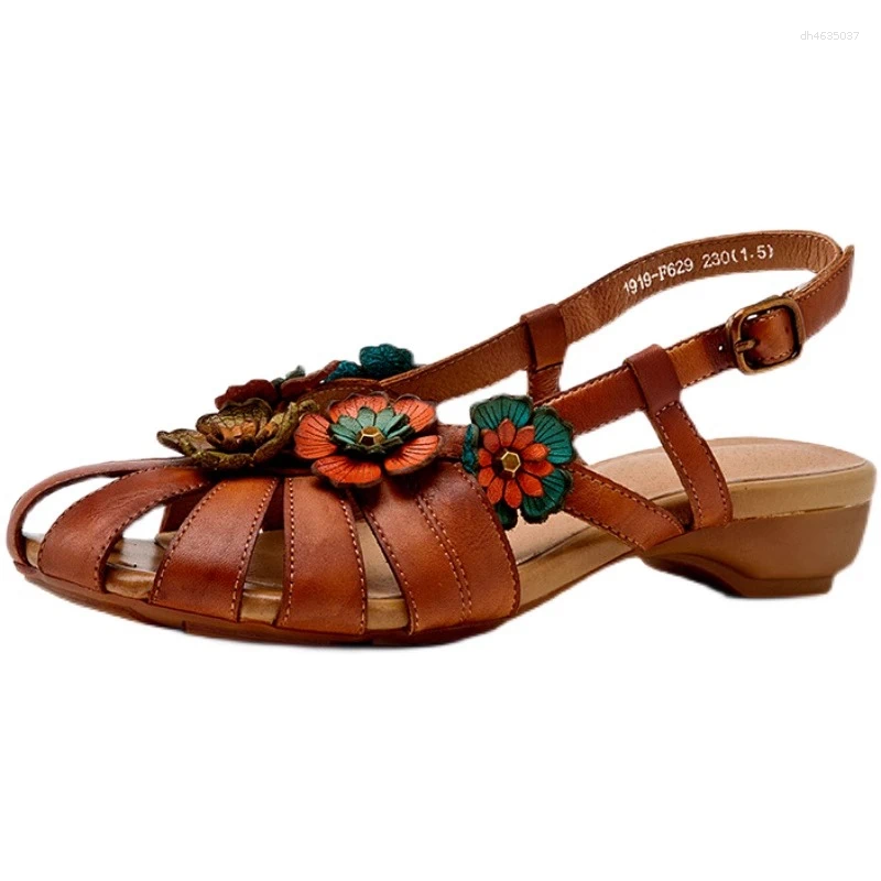 Sandals Retro Women Rome wer Buckle Design Soft Leather Platform Sandal Casual Fashion Mom Shoes Sandalias Mujer 2025 hurenlakeshoes hurenlakeshoes