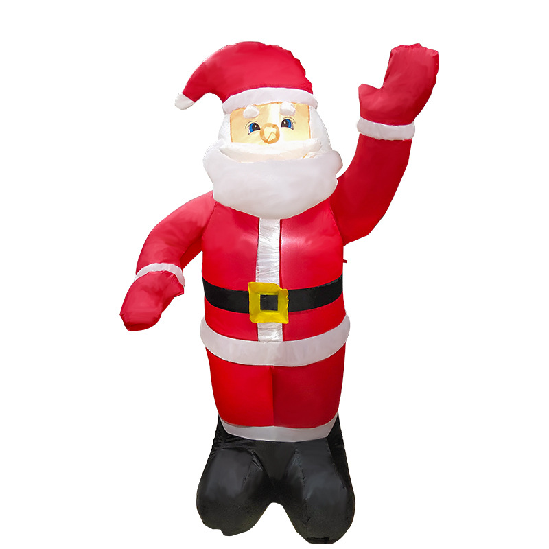 Christmas decorations for the garden: glowing gingerbread snowmen, Santa Claus, Christmas tree, inflatable figures zyc241120