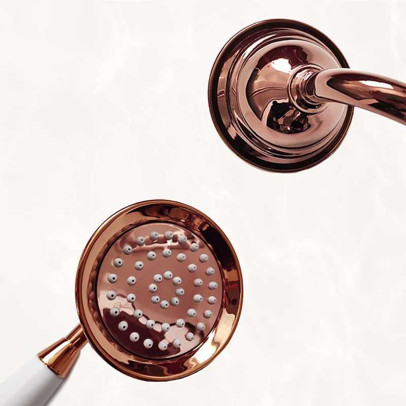 Brass Golden Rainfall Shower Rose Gold Handheld Shower Bathro Replace Rain Shower Antique Brass Shower Accessory Y251103