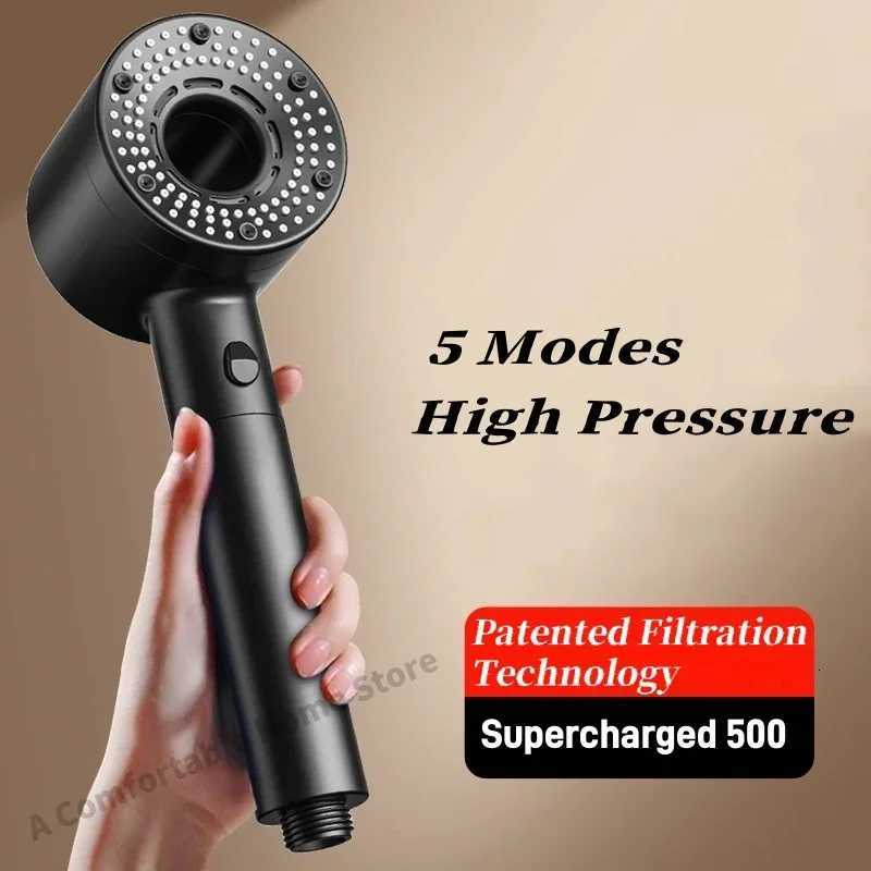 5 Modes Shower High Pressure Shower Portable Filter Rainfall Faucet Tap Bathro Bath He Bathro New Upgrade Y251103