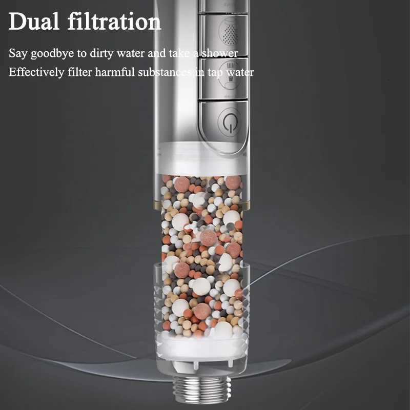 Mti-functional Shower Filtered Four-speed Adjustment With Water Seal He Shower Bathro Accessories Y251103