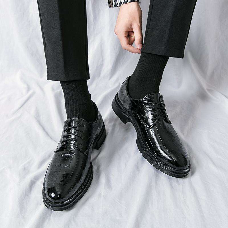 Large size 46 men's business dress leather shoes