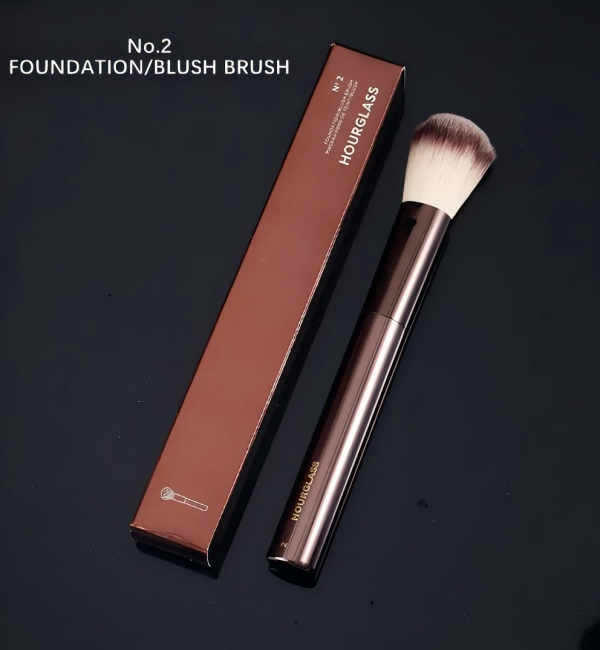 Hourglass Metal handle Makeup Brushes Face Powder Blush Foundation Contour Highlight Concealer brush Cosmetics Tools Brush