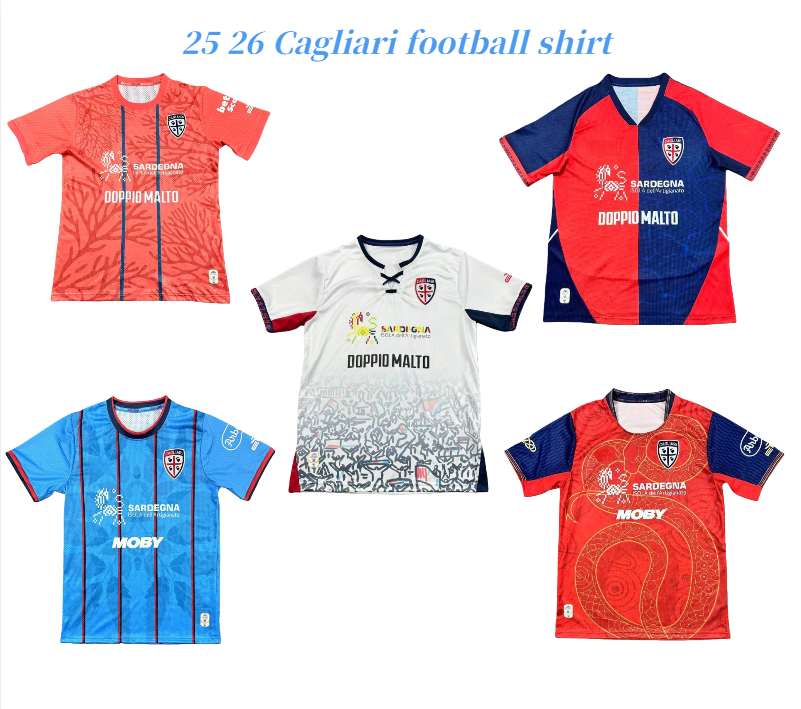 2526 Cagliari Kiriso No. 9 home and away third edition 2025 2026 Snake edition Men Kids Fans football shirt