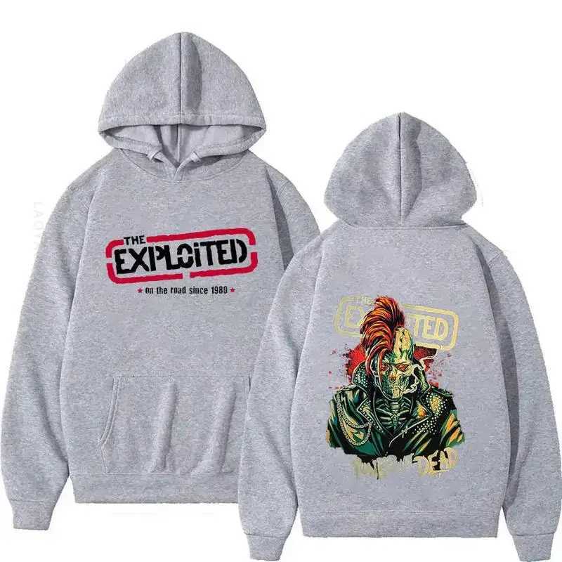 Hoodies THE EXPLOITED THeme Singer Graphic CloTHing Hooded Hip Hop Casual Unisex Autumn Winter Fleece Sweatshirts K251103