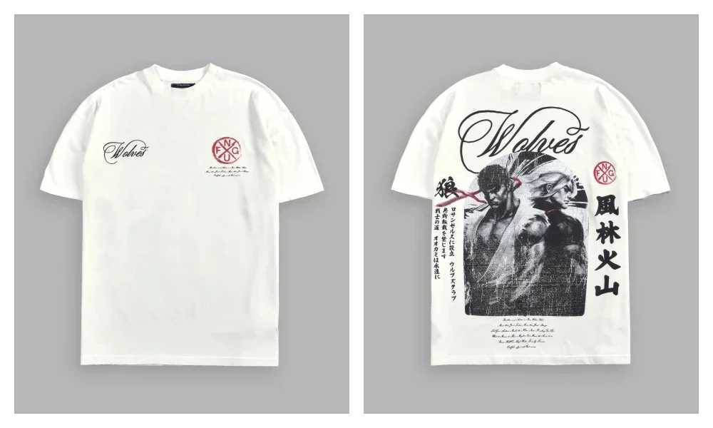 Street Fighter Chun-Li Ryu Printed Y2K New Couple Cotton T-Shirts Men Women Streetwear Casual Harajuku Retro Unisex Tee Top X2505161