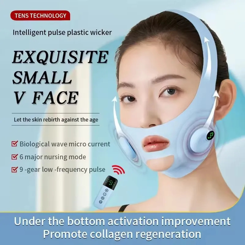 Smart Pulse Face Shaping Beauty Instrument EMS Microcurrent V Face Device Skin Facial Massager 251030