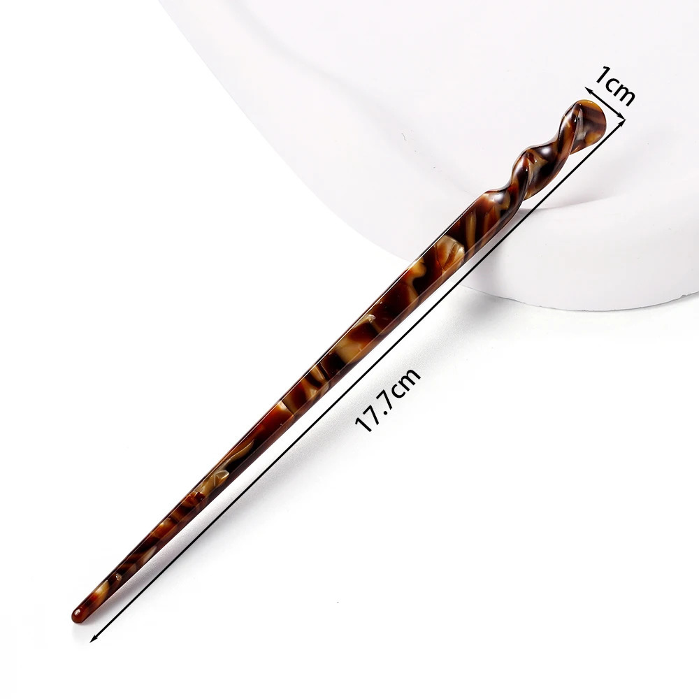 Chinese Style Hair Sticks Vintage Acetate Resin Chopstick Women Hairpins Clip Pin Headwear Wedding Jewelry Accessories 251031