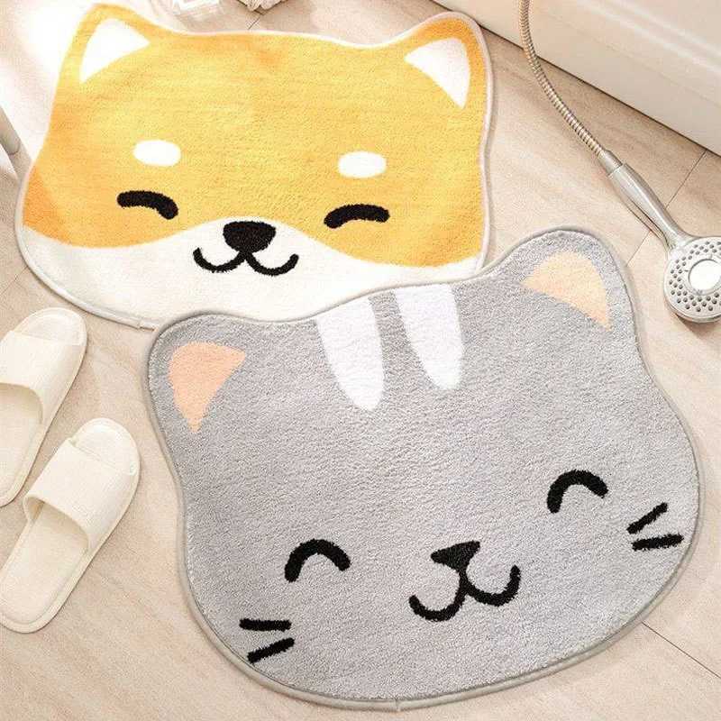 1PC Cartoon Imitation Cashmere Carpet Bathroom Door Absorbent Dirt Resistant Mat Bedroom Side Cloakroom Door Mat C251103
